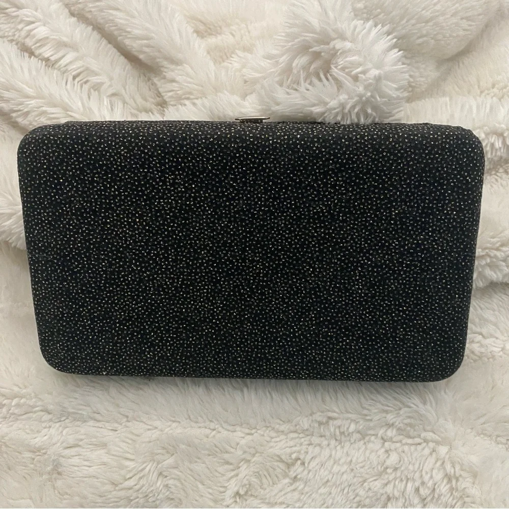 Chic Black Sparkle Clutch Wallet